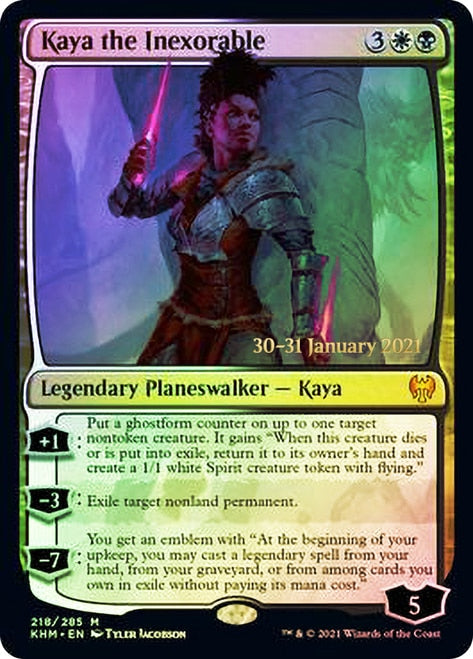 Kaya the Inexorable  [Kaldheim Prerelease Promos] | Cards and Coasters CA