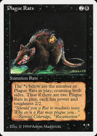 Plague Rats [Summer Magic / Edgar] | Cards and Coasters CA