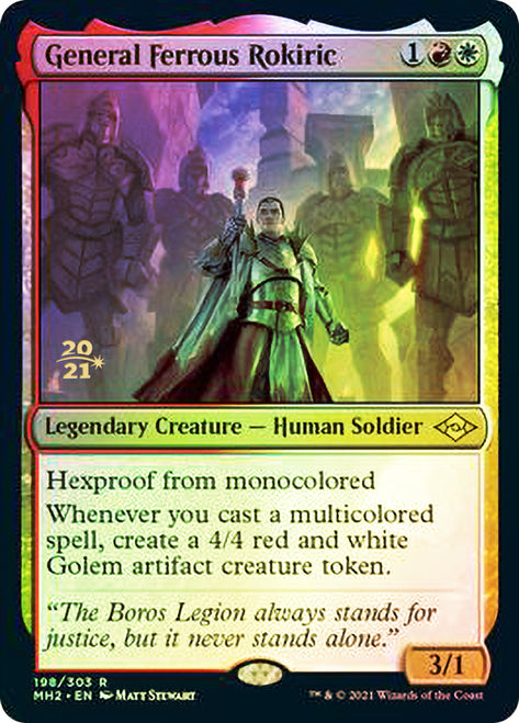 General Ferrous Rokiric [Modern Horizons 2 Prerelease Promos] | Cards and Coasters CA