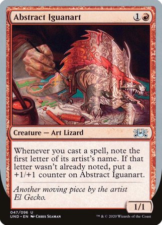 Abstract Iguanart [Unsanctioned] | Cards and Coasters CA