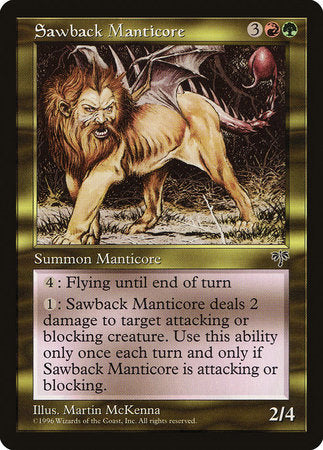 Sawback Manticore [Mirage] | Cards and Coasters CA