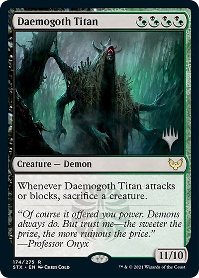 Daemogoth Titan (Promo Pack) [Strixhaven: School of Mages Promos] | Cards and Coasters CA