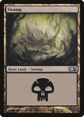 Swamp (238) [Magic 2012] | Cards and Coasters CA