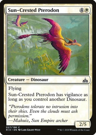 Sun-Crested Pterodon [Rivals of Ixalan] | Cards and Coasters CA