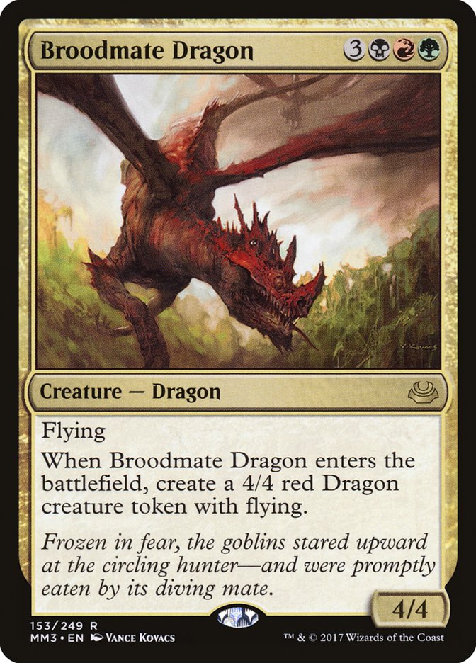 Broodmate Dragon [Modern Masters 2017] | Cards and Coasters CA