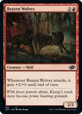 Brazen Wolves [Jumpstart 2022] | Cards and Coasters CA