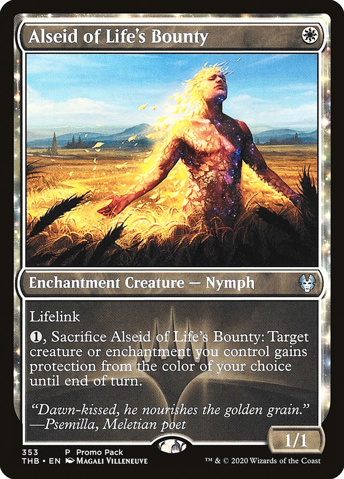 Alseid of Life's Bounty (Promo Pack) [Theros Beyond Death Promos] | Cards and Coasters CA