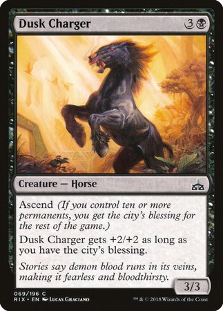 Dusk Charger [Rivals of Ixalan] | Cards and Coasters CA