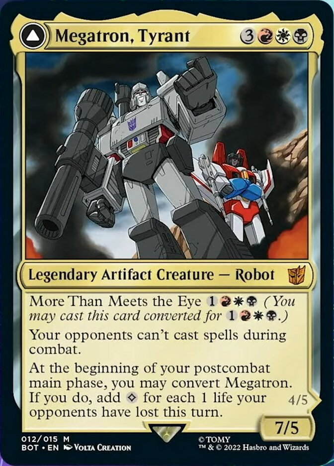 Megatron, Tyrant // Megatron, Destructive Force [Universes Beyond: Transformers] | Cards and Coasters CA