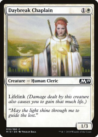 Daybreak Chaplain [Core Set 2019] | Cards and Coasters CA