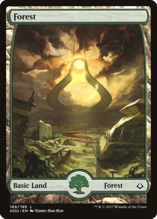 Forest (189) - Full Art [Hour of Devastation] | Cards and Coasters CA