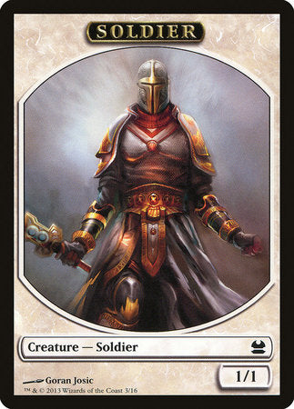 Soldier Token [Modern Masters Tokens] | Cards and Coasters CA