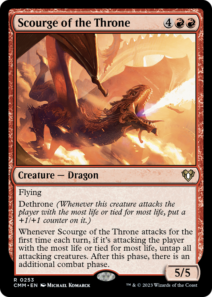 Scourge of the Throne [Commander Masters] | Cards and Coasters CA