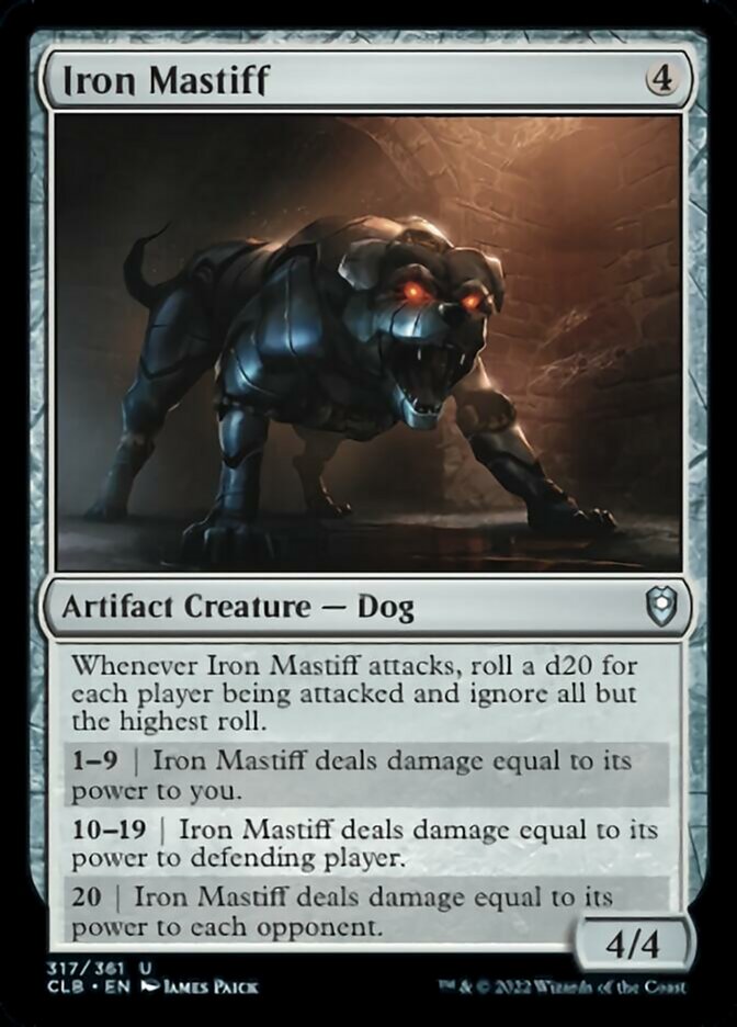 Iron Mastiff [Commander Legends: Battle for Baldur's Gate] | Cards and Coasters CA
