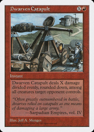 Dwarven Catapult [Fifth Edition] | Cards and Coasters CA