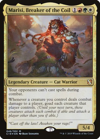 Marisi, Breaker of the Coil [Commander 2019] | Cards and Coasters CA