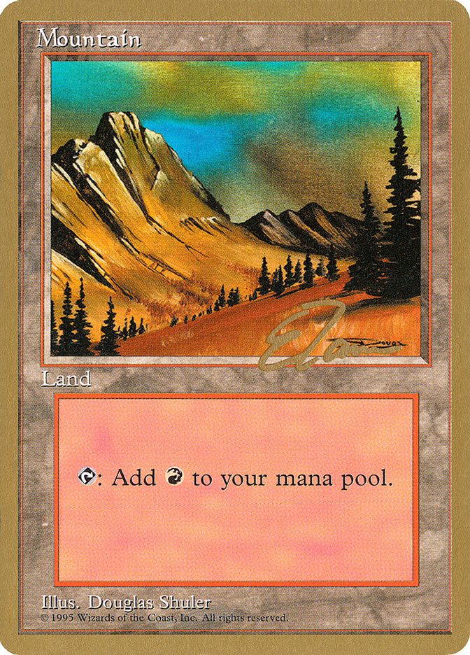 Mountain (et375) (Eric Tam) [Pro Tour Collector Set] | Cards and Coasters CA