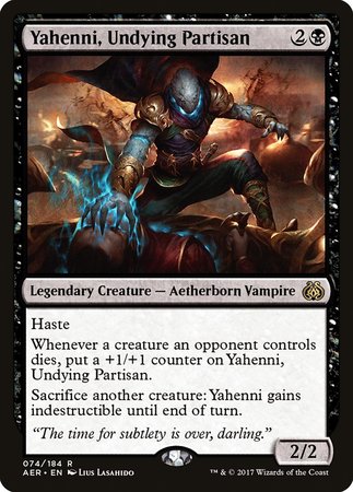 Yahenni, Undying Partisan [Aether Revolt] | Cards and Coasters CA
