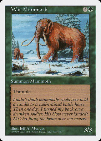 War Mammoth [Fifth Edition] | Cards and Coasters CA