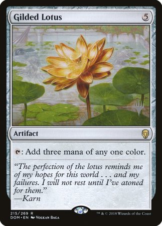 Gilded Lotus [Dominaria Promos] | Cards and Coasters CA