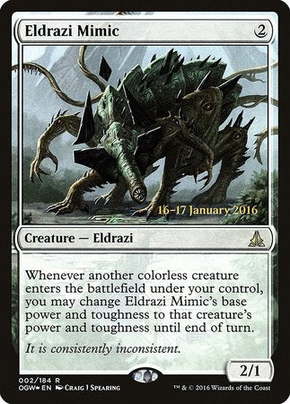 Eldrazi Mimic [Oath of the Gatewatch Promos] | Cards and Coasters CA