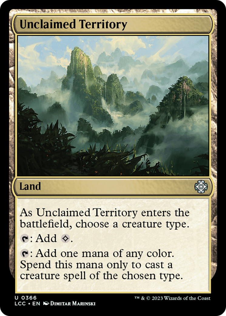 Unclaimed Territory [The Lost Caverns of Ixalan Commander] | Cards and Coasters CA