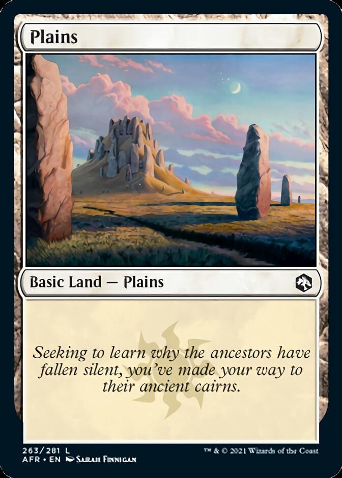 Plains (263) [Dungeons & Dragons: Adventures in the Forgotten Realms] | Cards and Coasters CA