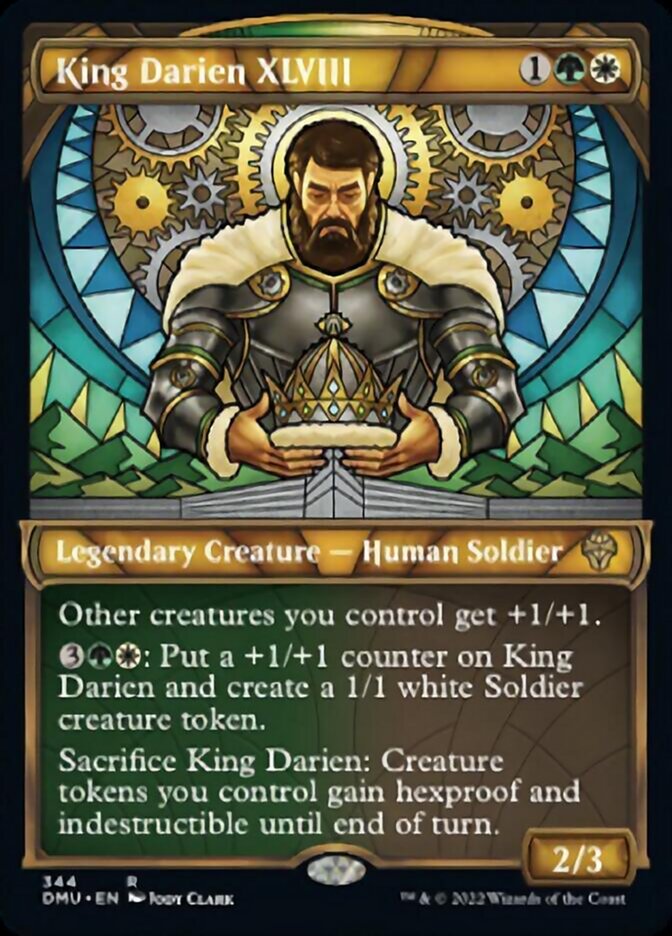 King Darien XLVIII (Showcase Textured) [Dominaria United] | Cards and Coasters CA