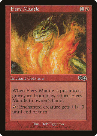 Fiery Mantle [Urza's Saga] | Cards and Coasters CA