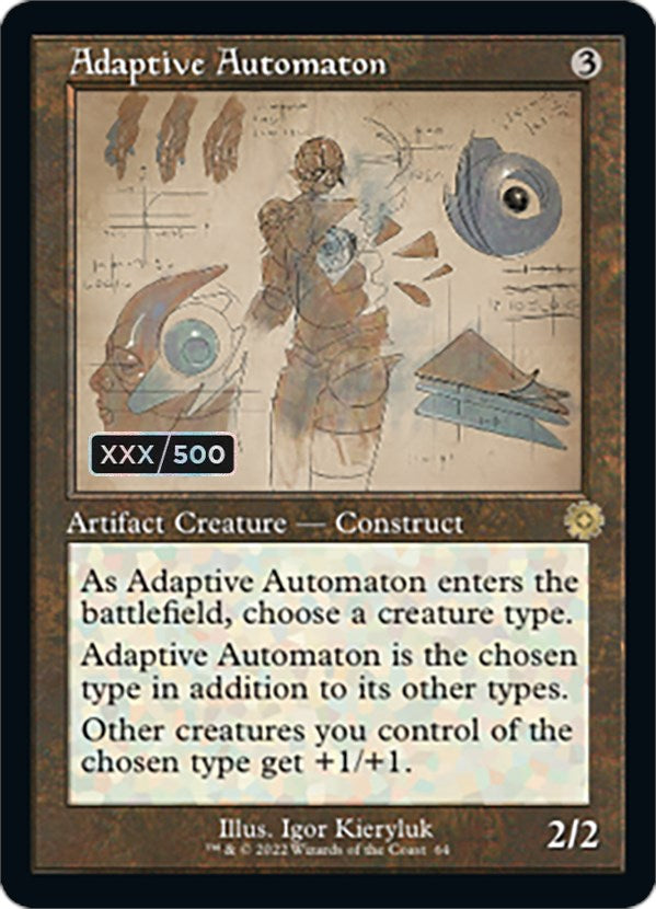 Adaptive Automaton (Retro Schematic) (Serial Numbered) [The Brothers' War Retro Artifacts] | Cards and Coasters CA