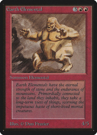 Earth Elemental [Limited Edition Beta] | Cards and Coasters CA