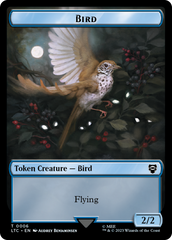 Elf Warrior // Bird Double Sided Token [The Lord of the Rings: Tales of Middle-Earth Commander Tokens] | Cards and Coasters CA