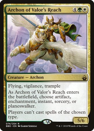 Archon of Valor's Reach [Battlebond] | Cards and Coasters CA