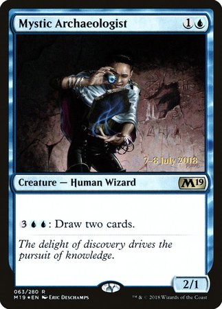 Mystic Archaeologist [Core Set 2019 Promos] | Cards and Coasters CA