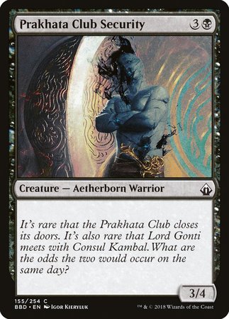 Prakhata Club Security [Battlebond] | Cards and Coasters CA