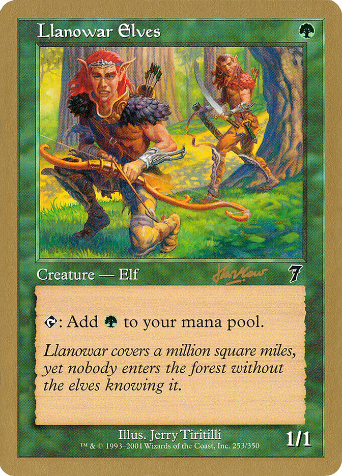 Llanowar Elves (Sim Han How) [World Championship Decks 2002] | Cards and Coasters CA