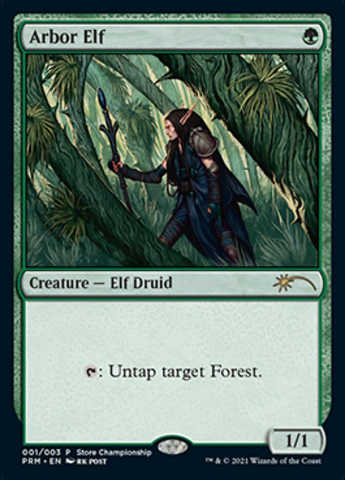 Arbor Elf [Wizards Play Network 2021] | Cards and Coasters CA