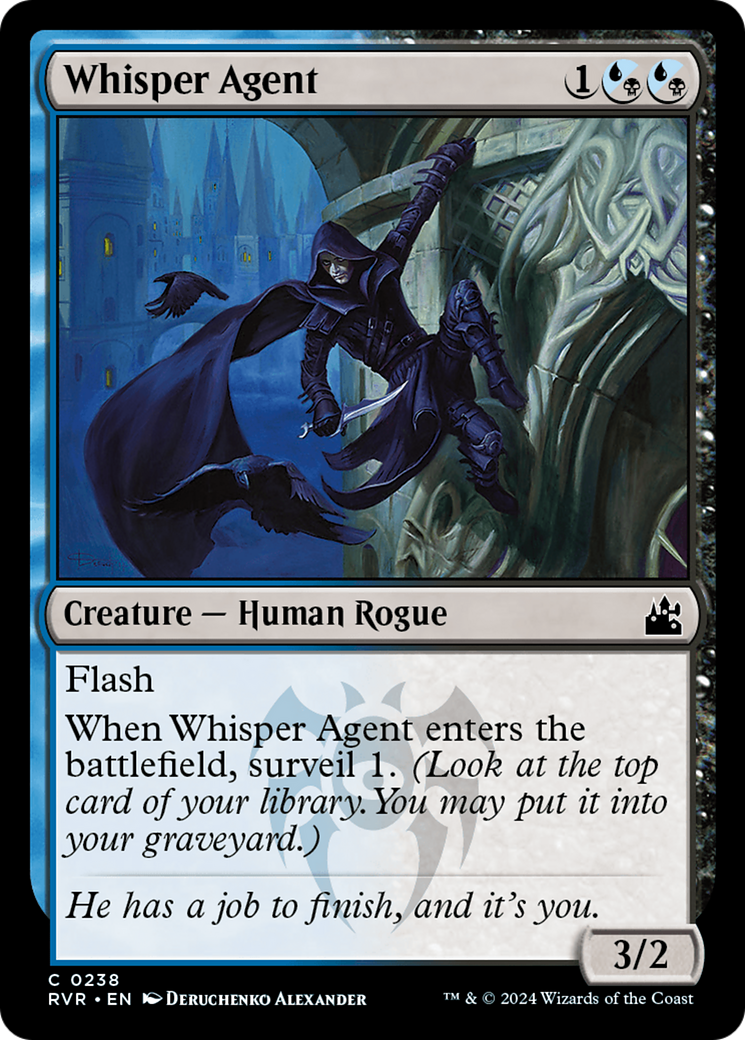 Whisper Agent [Ravnica Remastered] | Cards and Coasters CA