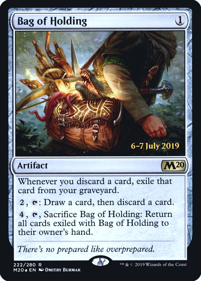 Bag of Holding  [Core Set 2020 Prerelease Promos] | Cards and Coasters CA