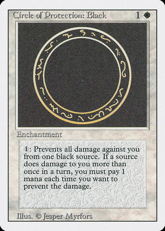 Circle of Protection: Black [Revised Edition] | Cards and Coasters CA