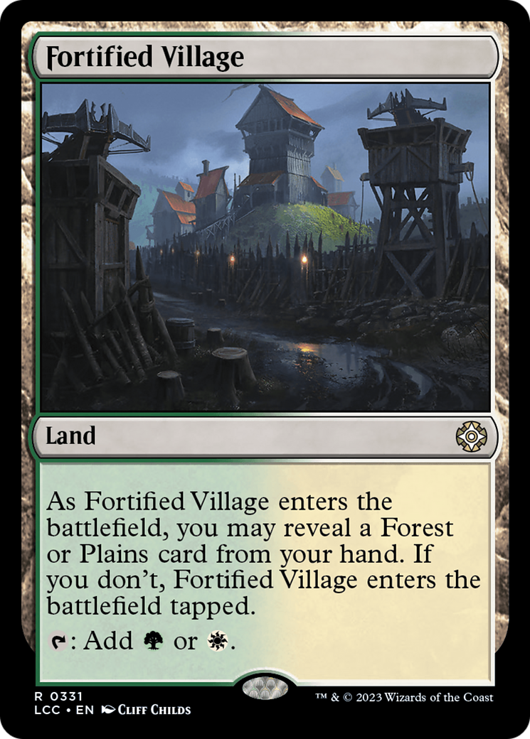 Fortified Village [The Lost Caverns of Ixalan Commander] | Cards and Coasters CA