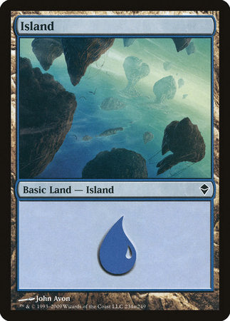 Island (234a) [Zendikar] | Cards and Coasters CA