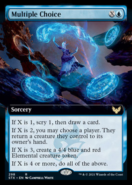 Multiple Choice (Extended) [Strixhaven: School of Mages] | Cards and Coasters CA