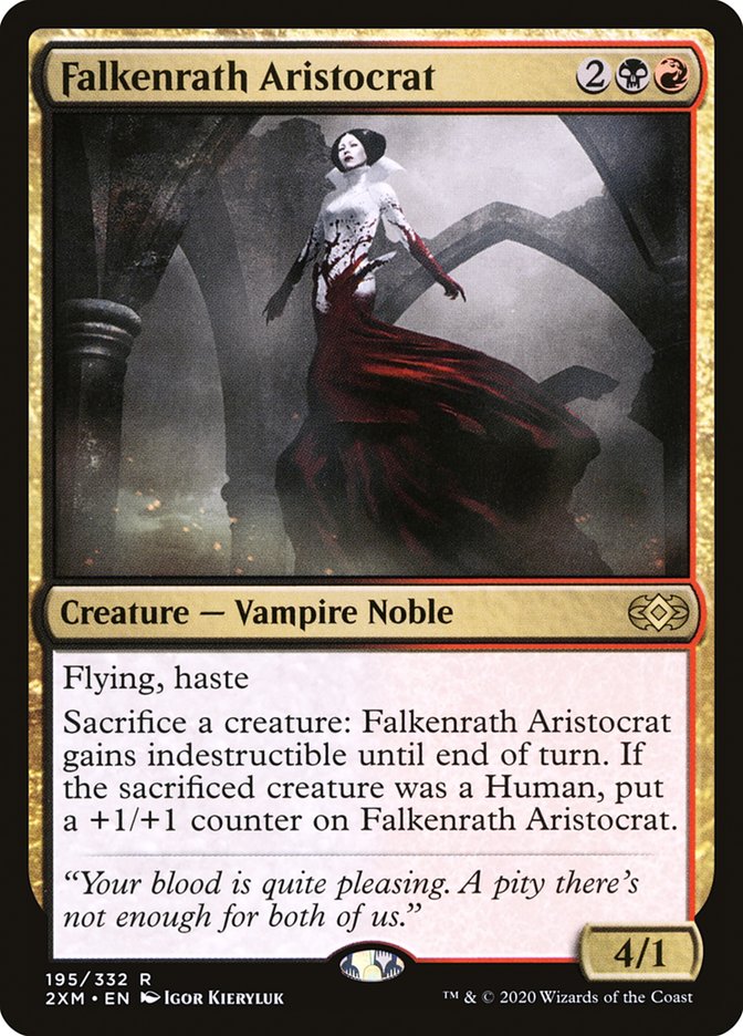 Falkenrath Aristocrat [Double Masters] | Cards and Coasters CA