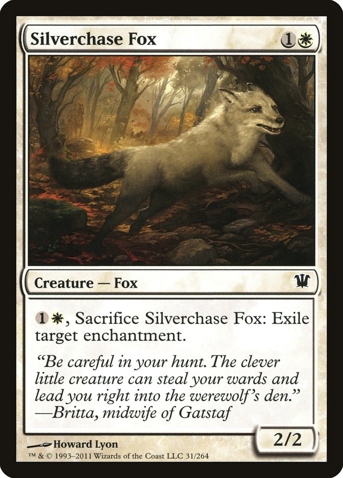 Silverchase Fox [Innistrad] | Cards and Coasters CA