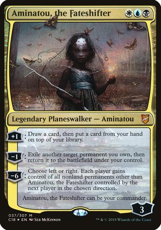 Aminatou, the Fateshifter (Commander 2018) [Commander 2018 Oversized] | Cards and Coasters CA