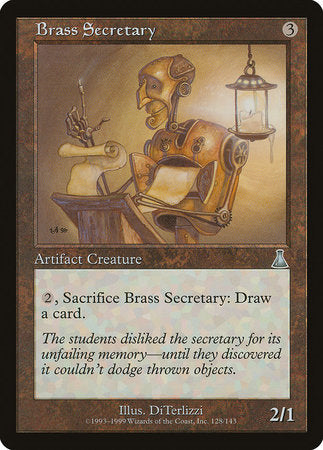 Brass Secretary [Urza's Destiny] | Cards and Coasters CA