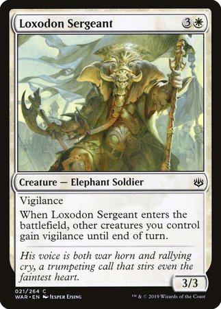 Loxodon Sergeant [War of the Spark] | Cards and Coasters CA