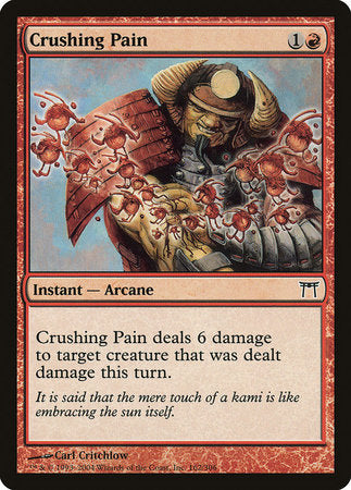 Crushing Pain [Champions of Kamigawa] | Cards and Coasters CA
