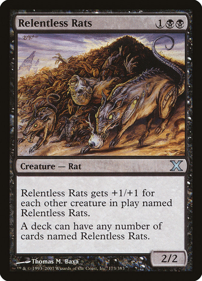 Relentless Rats [Tenth Edition] | Cards and Coasters CA